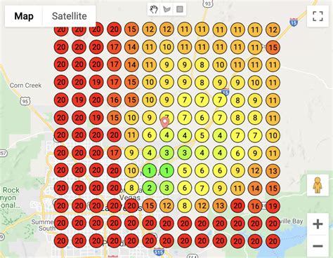 Heat Map Geo Grid Location Rank Tracking Software .